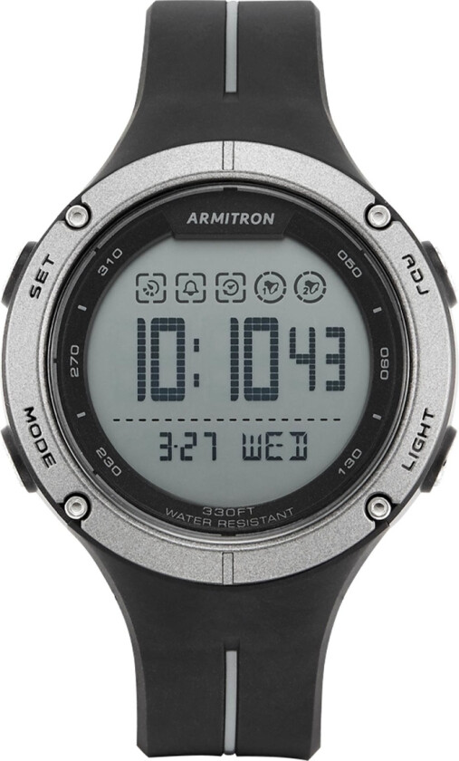 Mens 40/8456GBK - Digital - Sort - Herreklokker - Resinledd - Akryl