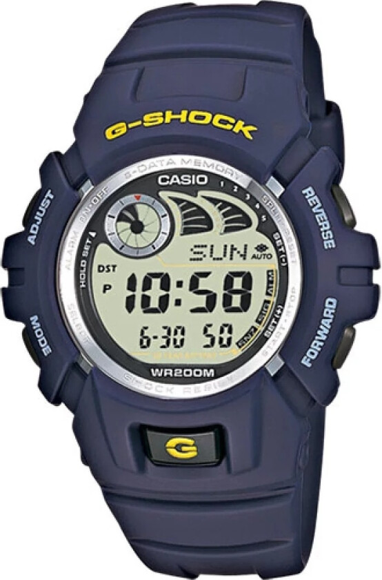 G-Shock G-2900F-2VER - Digital - Blå - Herreklokker - Resin - Mineral