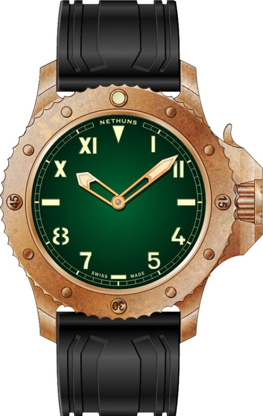5.2.1.7.02 Swiss Made Limited Edition (299 pieces worldwide) Bronze Diver - Automatisk - Bronse - Herreklokker - Gummi - Safir