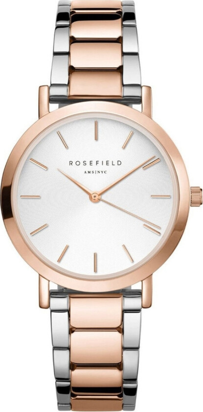 The Tribeca TWSSRG-T64 - Kvarts - Rosegull - Dameklokker - Rustfritt stål - ledd m/pin - Mineral