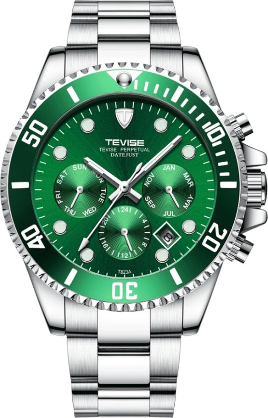 Sport Automatic T823A - Automatisk - Sølv - Herreklokker - Rustfritt stål - ledd m/pin - Mineral