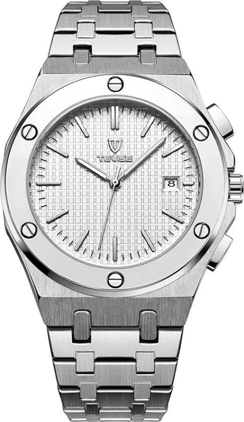 Automatic T830A - Automatisk - Sølv - Herreklokker - Rustfritt stål - ledd m/pin - Mineral
