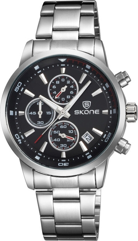 Chronograph 7390EG-1 - Kvarts - Sølv - Herreklokker - Rustfritt stål - Mineral