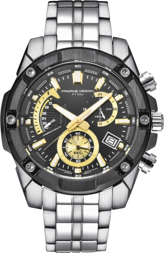 Sport Chronograph BJN58-BLGL - Kvarts - Sølv - Herreklokker - - Mineral