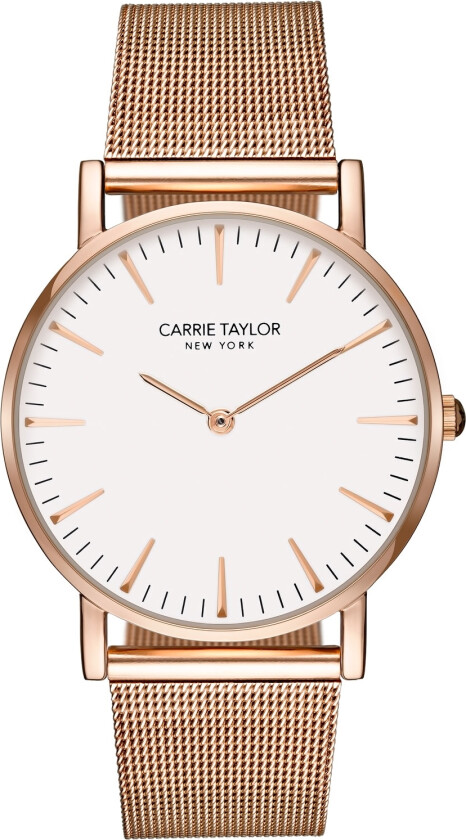 Lexington Rosegold/White Rosegold Mesh - Kvarts - Rosegull - Dameklokker - Meshlenke - Mineral