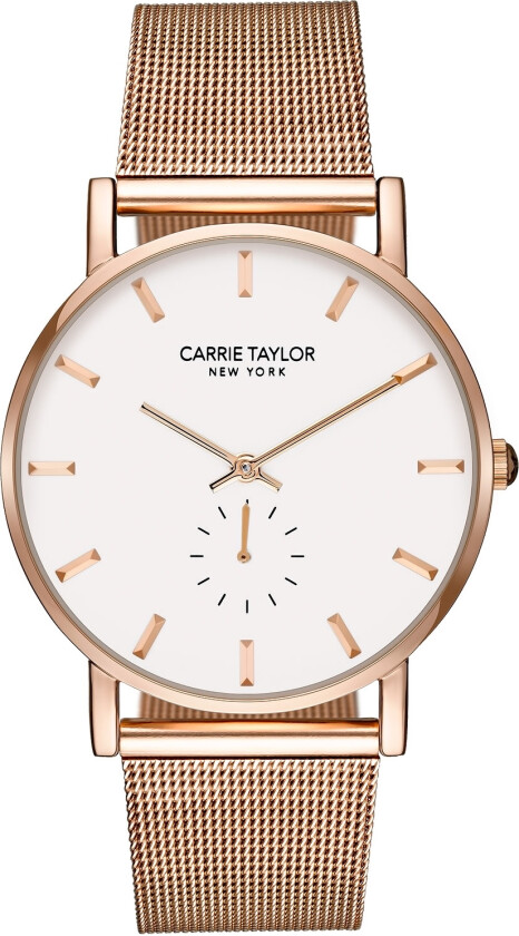 Lincoln Rosegold/White Rosegold Mesh - Kvarts - Rosegull - Dameklokker - Meshlenke - Mineral
