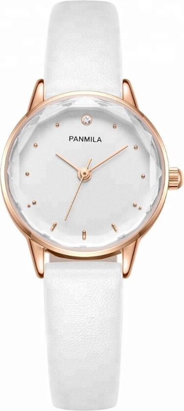 Ladies P0156S-DZ1RWW - Kvarts - Rosegull - Dameklokker - Skinn - Mineral
