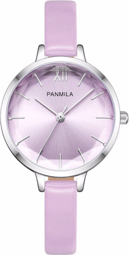 Ladies P0209M-DZ1WVV - Kvarts - Sølv - Dameklokker - Skinn - Mineral