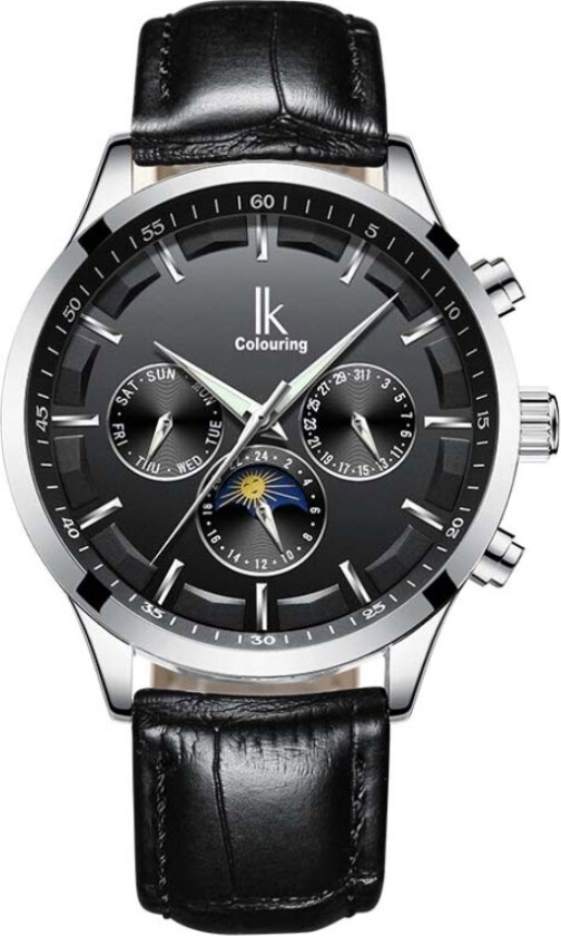 Automatic K015GA1L-SLBLBL - Automatisk - Sølv - Herreklokker - Skinn - Mineral