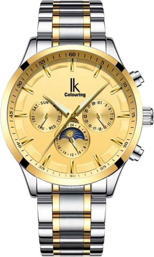 Automatic K015GA1-SLGLGL - Automatisk - Gull Sølv - Herreklokker - Rustfritt stål - ledd m/pin - Mineral
