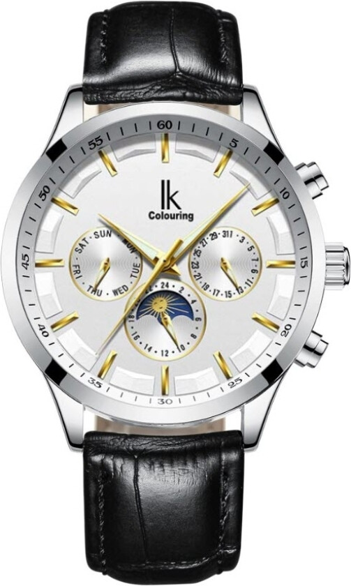 Automatic K015GA1L-SLWHBL - Automatisk - Sølv - Herreklokker - Skinn - Mineral