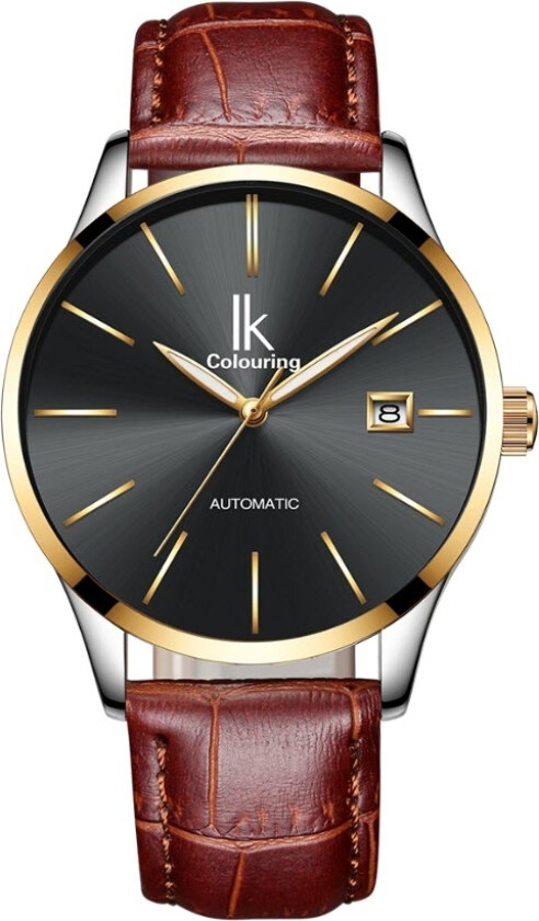 Automatic K006G4IL-SLGLBLBR - Automatisk - Gull Sølv - Herreklokker - Skinn - Mineral