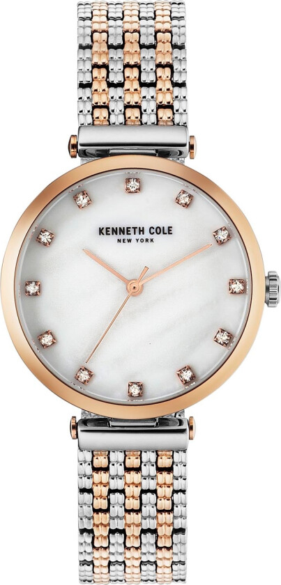 New York Ladies KC50256003 - Kvarts - Rosegull - Dameklokker - Rustfritt stål - ledd m/pin - Mineral