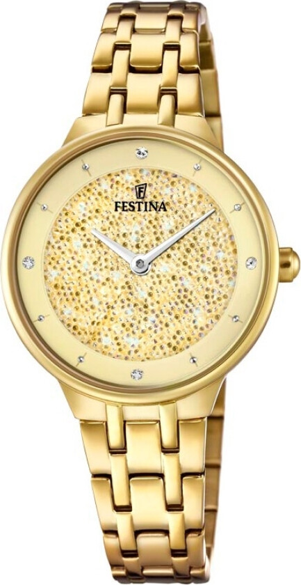 Swarovski F20383/2 - Kvarts - Gull - Dameklokker - Rustfritt stål - ledd m/pin - Mineral