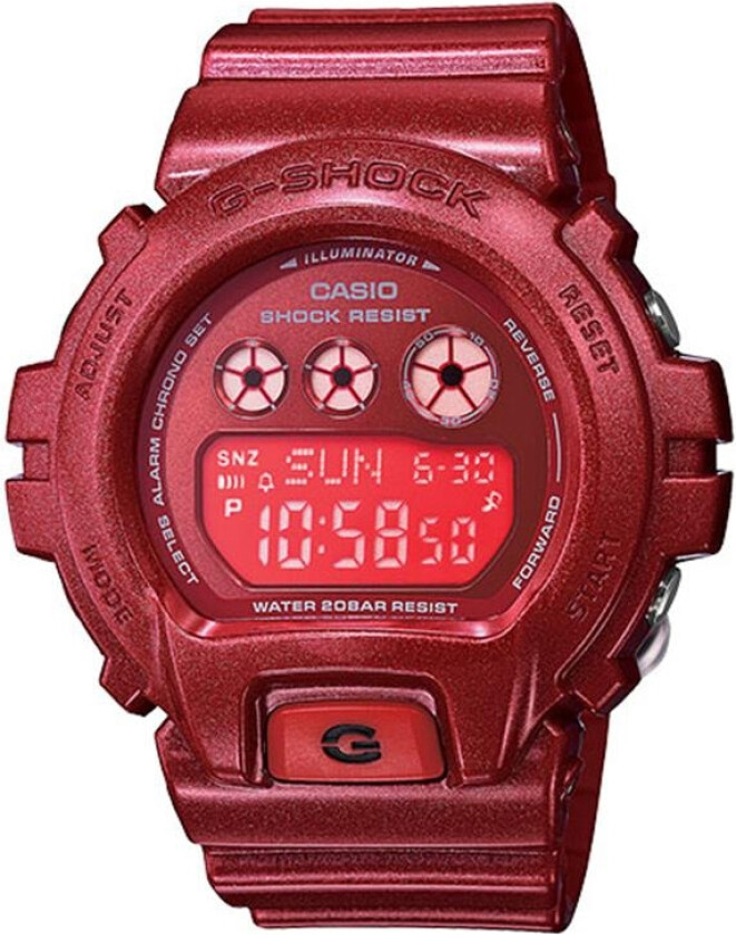 G-Shock GMD-S6900SM-4ER - Digital - Rød - Herreklokker - Resin - Mineral