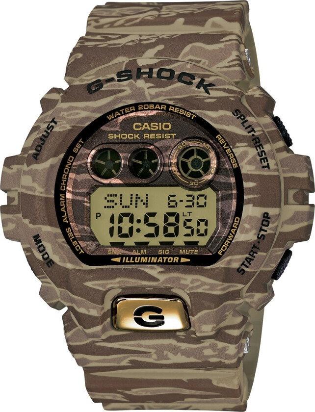 G-Shock GD-X6900TC-5ER - Digital - Grønn Olvengrønn - Herreklokker - Resinledd - Mineral