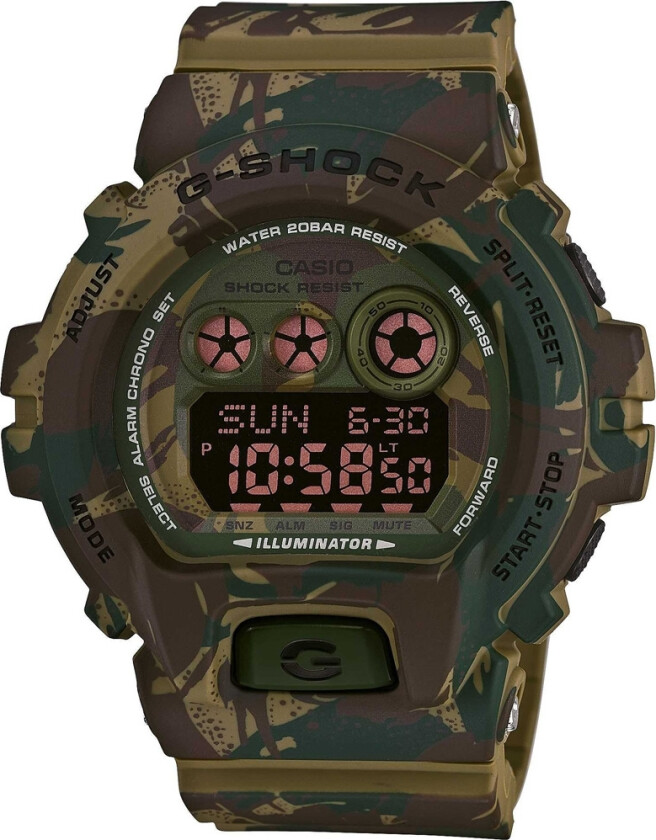 G-Shock GD-X6900MC-3ER - Digital - Brun Grønn Olvengrønn - Herreklokker - Resin - Mineral
