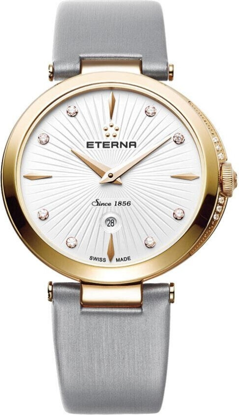 Eterna Grace Lady 2560.55.66.1335 - Automatisk - Gull - Dameklokker - Stoff - Safir
