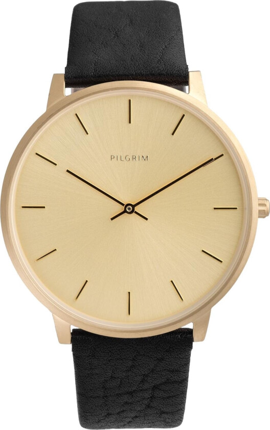 Audrey 701732180 - Kvarts - Gull - Herreklokker - Skinn - Mineral