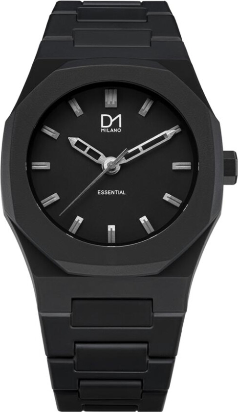Polycarbon Essential Black A-ES01 - Kvarts - Sort - Unisex - Plastiklenke - Mineral