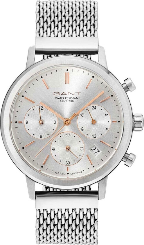 Tilden Lady GT032001 - Kvarts - Sølv - Dameklokker - Rustfritt stål - ledd m/pin - Mineral
