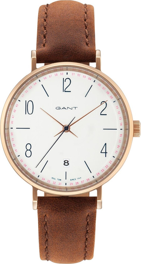 Detroit Lady GT035005 - Kvarts - Kobber Rosegull - Dameklokker - Skinn - Mineral