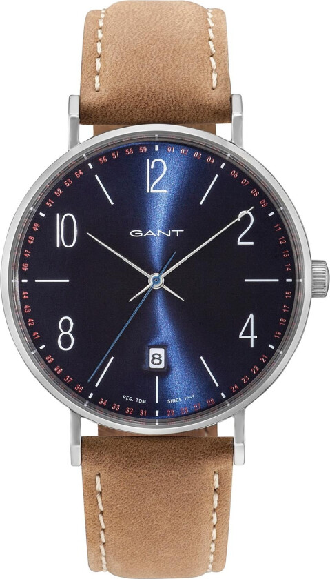 Detroit GT034002 - Kvarts - Sølv - Herreklokker - Skinn - Mineral