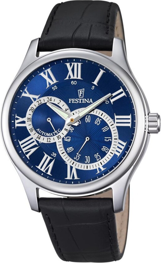 Automatic F6848/2 - LIQ - Automatisk - Sølv - Herreklokker - Skinn - Mineral