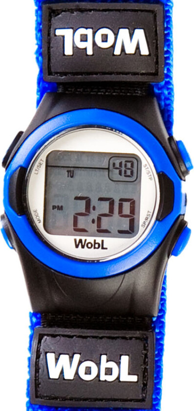 Vær den kuleste i klassen med - WobL Blue - Digital - Sort - Unisex - Borrelås -