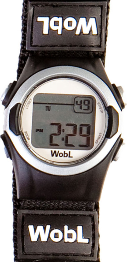 Nå dine mål med - WobL Black - Digital - Sort - Unisex - Borrelås -