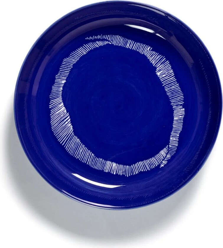 Ottolenghi Feast dyp tallerken Ø22 cm 2-pakning Dark blue stripes-white