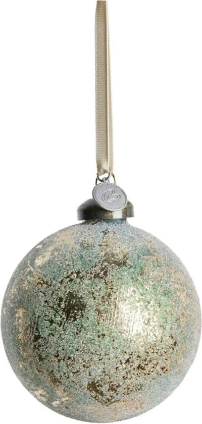 Clearena julekule Ø8 cm Dusty green-gold