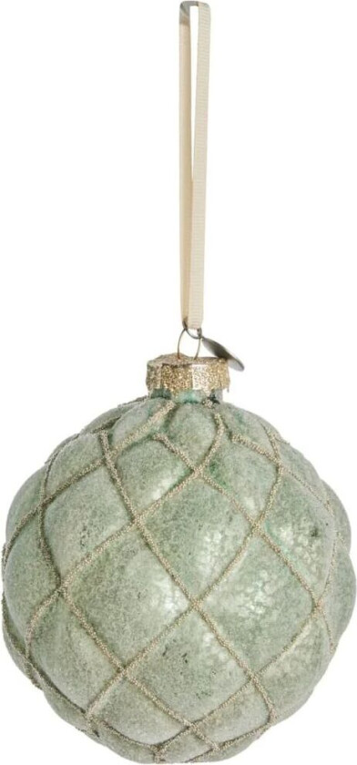 Norille julekule Ø11 cm Dusty green, nett