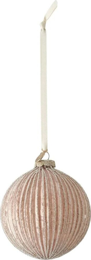 Norille julekule Ø11 cm Powder, riflet