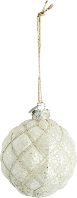 Norille julekule Ø11 cm Offwhite, nett