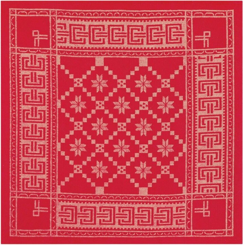 Åttebladrose serviett 50x50 cm