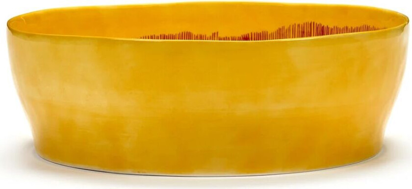 Ottolenghi Feast salatskål Ø27,5 cm Yellow stripes-red