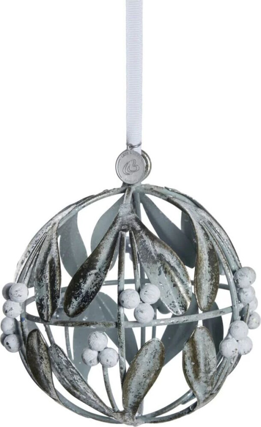 Missia julekule Ø12 cm Sølv