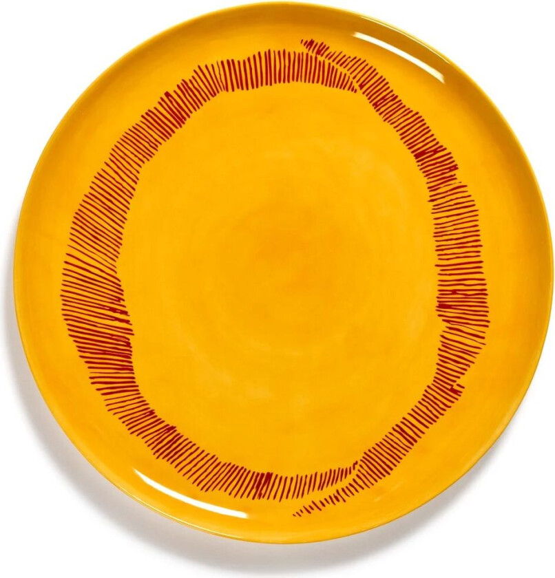 Ottolenghi Feast serveringsfat Ø35 cm Yellow stripes-red