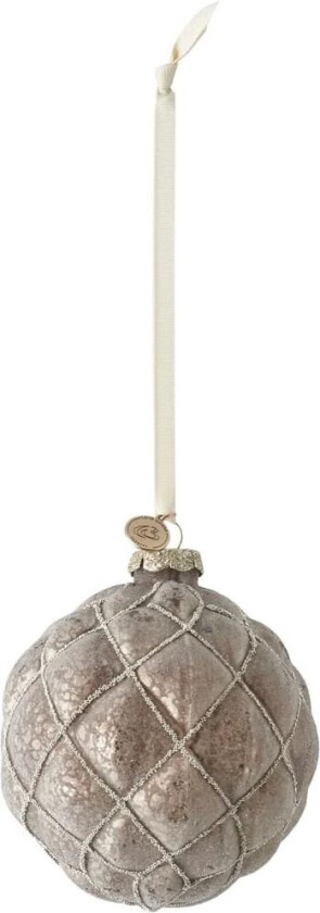 Norille julekule Ø11 cm Antikkbrun, nett