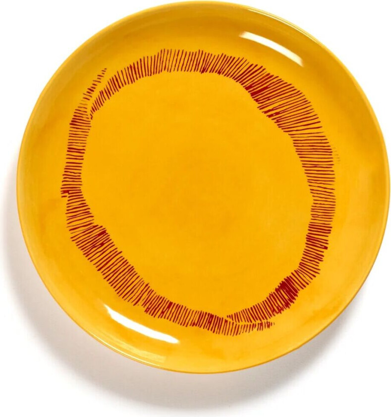 Ottolenghi Feast tallerken S Ø19 cm 2-pakning Yellow stripes-red