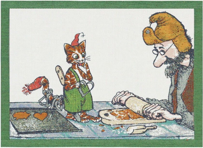 Pettson & Findus spisebrikke 35x48 cm Pepperkakebak