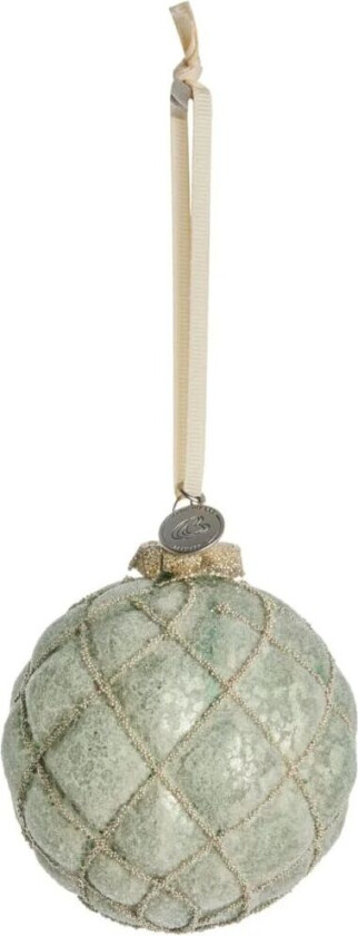 Norille julekule Ø9 cm Dusty green nett