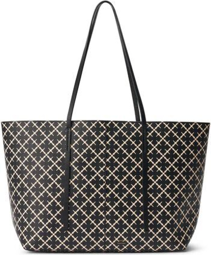 Abigail Printed Tote Bag - Black One Size