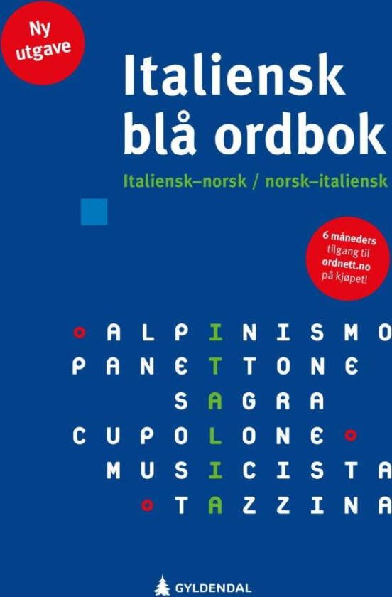 Italiensk blå ordbok av Kolbjørn Blücher, Diana Haakonsen, Geir Lima, Magnus Ulleland