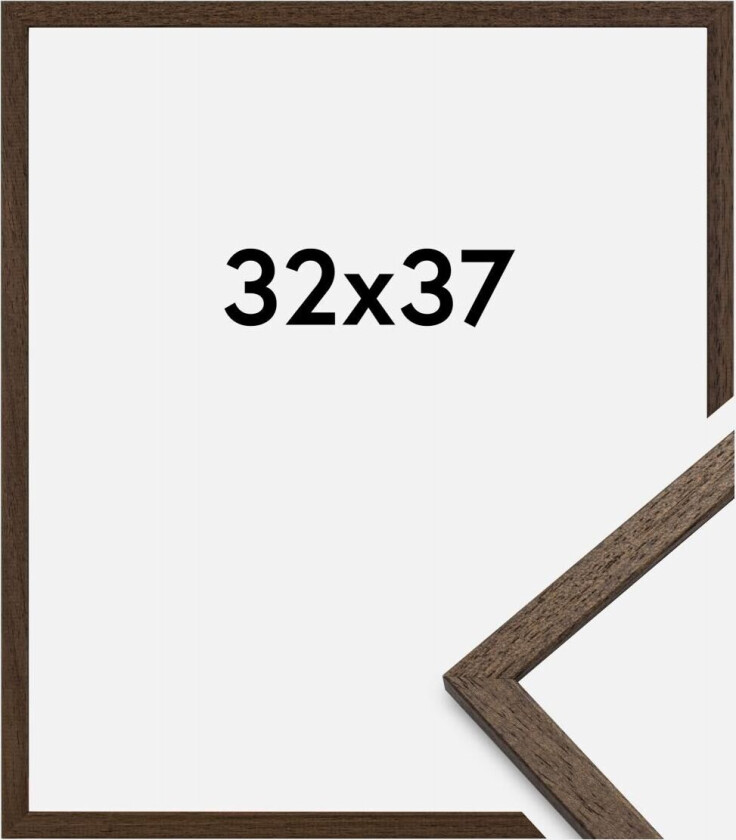 Ramme Edsbyn Akrylglass Valnøtt 32x37 Cm