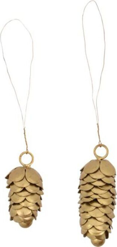 Cone juletreanheng 6,5 cm 2 deler Gull