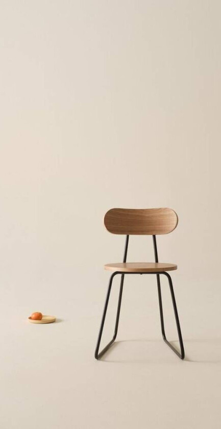 SCHOOL stol Make With Black Steel Frame In Pantone Black C