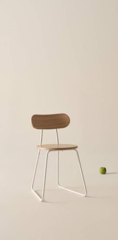 SCHOOL stol Make With White Steel Frame. As Is