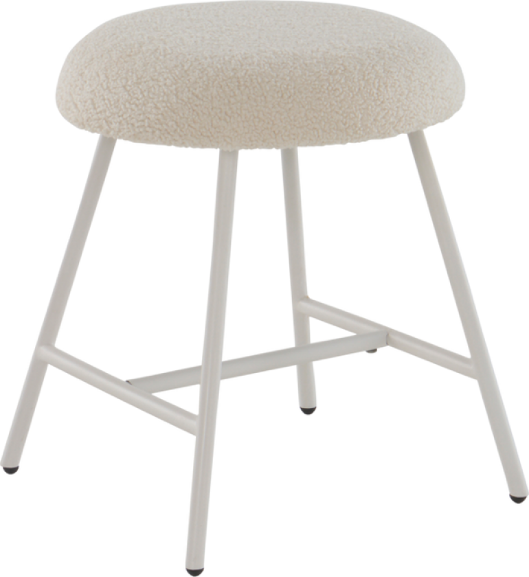 LIDO stol Make Legs In White Fabric Ote Teddy Ecru 103